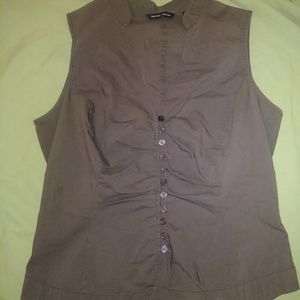 [New York & Company] Brown Blouse